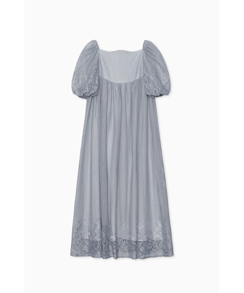 et.UNiVER(エトユニベール)の「Sheer Gingham Lace Dress(ドレス・レディース・オフホワイト/ブラック/ブルー・SMALL/MEDIUM/LARGE)」の10枚目の写真