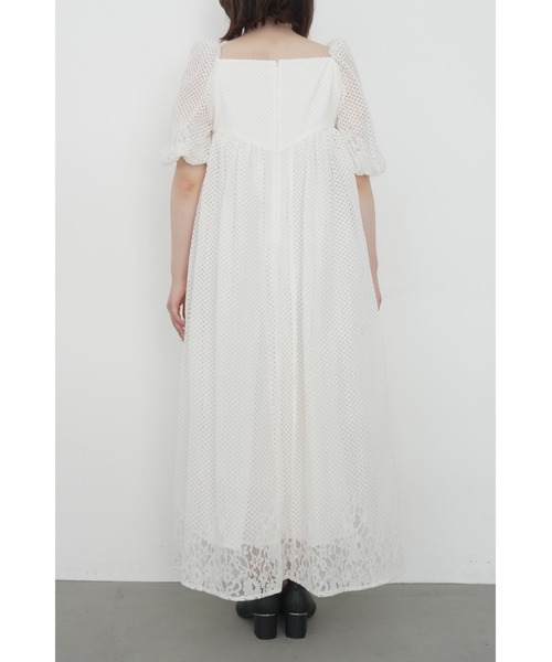 et.UNiVER(エトユニベール)の「Sheer Gingham Lace Dress(ドレス・レディース・オフホワイト/ブラック/ブルー・SMALL/MEDIUM/LARGE)」の17枚目の写真