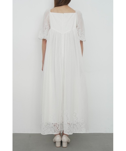 et.UNiVER(エトユニベール)の「Sheer Gingham Lace Dress(ドレス・レディース・オフホワイト/ブラック/ブルー・SMALL/MEDIUM/LARGE)」の11枚目の写真
