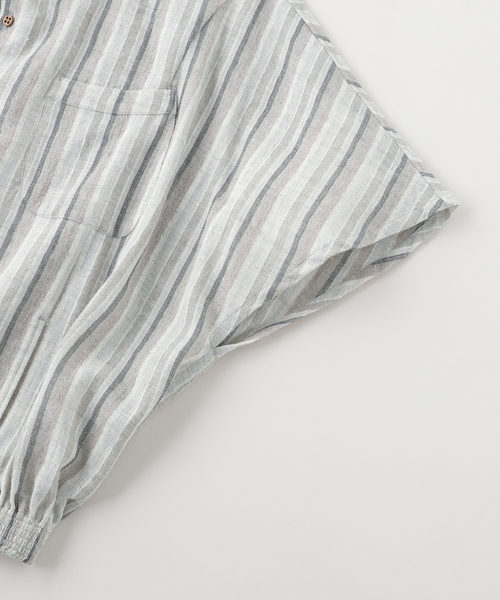 m's braque(エムズブラック)の「m’s braque (エムズ ブラック) NOTCHED COLLAR KAIT SHIRT(シャツ/ブラウス・メンズ・グレー・38)」の3枚目の写真