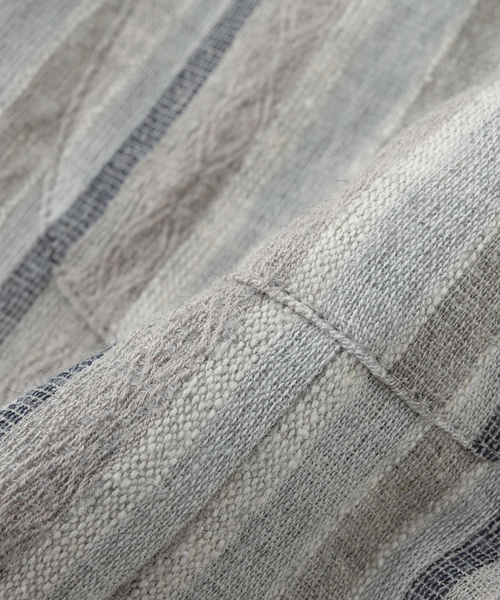 m's braque(エムズブラック)の「m’s braque (エムズ ブラック) NOTCHED COLLAR KAIT SHIRT(シャツ/ブラウス・メンズ・グレー・38)」の4枚目の写真
