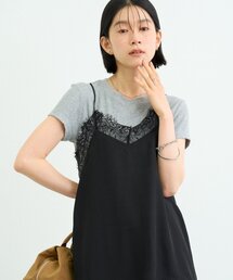 CIAOPANIC TYPY | リバーシブル花柄ドットアソートシアーレースキャミ(チュニック)