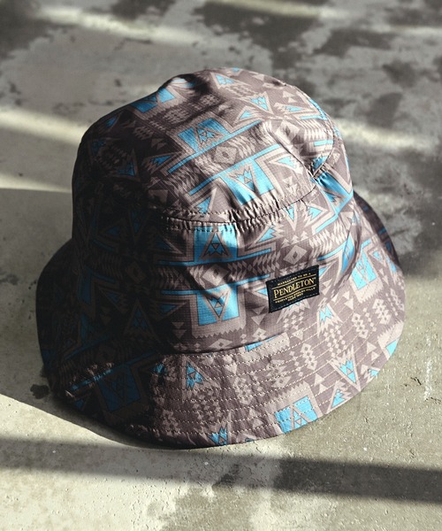 PENDLETON(ペンドルトン)の「PENDLETON ペンドルトン ECOPET PRINT HAT エコペット プリント ハット(ハット・レディース・オリーブドラブ/ブラウン/ネイビー/オフホワイト/ブルー・FREE)」の3枚目の写真