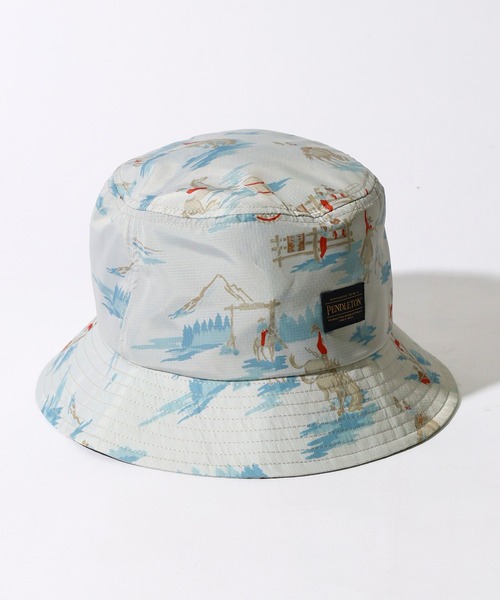 PENDLETON(ペンドルトン)の「PENDLETON ペンドルトン ECOPET PRINT HAT エコペット プリント ハット(ハット・レディース・オリーブドラブ/ブラウン/ネイビー/オフホワイト/ブルー・FREE)」の20枚目の写真