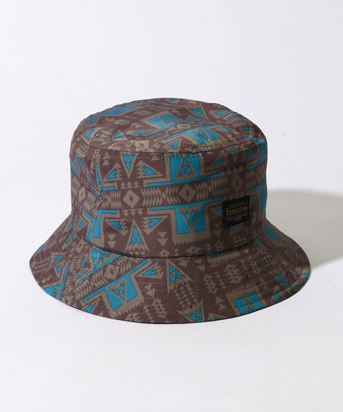 PENDLETON(ペンドルトン)の「PENDLETON ペンドルトン ECOPET PRINT HAT エコペット プリント ハット(ハット・レディース・オリーブドラブ/ブラウン/ネイビー/オフホワイト/ブルー・FREE)」の21枚目の写真