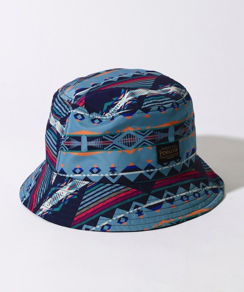 PENDLETON(ペンドルトン)の「PENDLETON ペンドルトン ECOPET PRINT HAT エコペット プリント ハット(ハット・レディース・オリーブドラブ/ブラウン/ネイビー/オフホワイト/ブルー・FREE)」の6枚目の写真