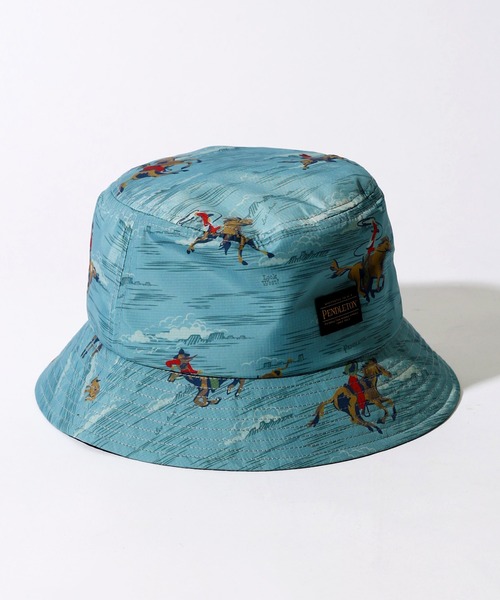 PENDLETON(ペンドルトン)の「PENDLETON ペンドルトン ECOPET PRINT HAT エコペット プリント ハット(ハット・レディース・オリーブドラブ/ブラウン/ネイビー/オフホワイト/ブルー・FREE)」の7枚目の写真