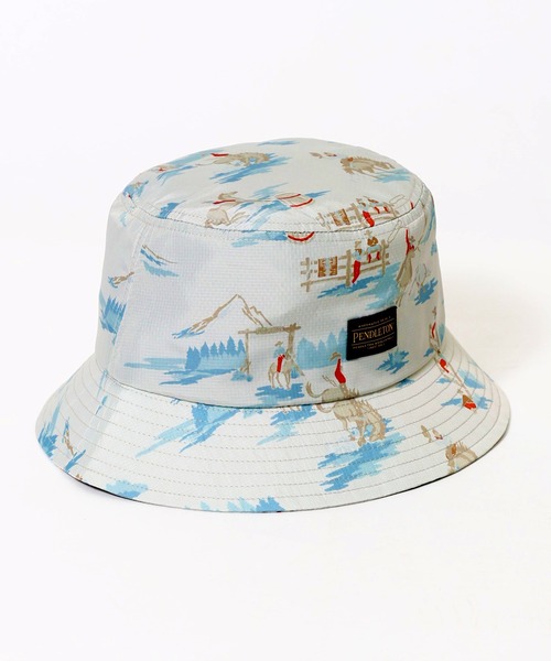 PENDLETON(ペンドルトン)の「PENDLETON ペンドルトン ECOPET PRINT HAT エコペット プリント ハット(ハット・レディース・オリーブドラブ/ブラウン/ネイビー/オフホワイト/ブルー・FREE)」の8枚目の写真