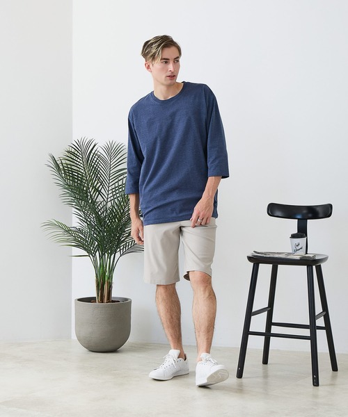 Blue Standard (ブルースタンダード)の「【BLUE STANDARD/ブルースタンダード】【遮熱&UVカット&接触冷感の高機能パンツ】スーパーストレッチショートパンツ ストレッチ 軽量 イージーケア 毛玉レス(その他パンツ・メンズ・チャコールグレー/ブラック/ベージュ/アイボリー・LARGE/MEDIUM/X-LARGE)」の5枚目の写真