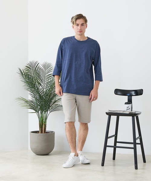 Blue Standard (ブルースタンダード)の「【BLUE STANDARD/ブルースタンダード】【遮熱&UVカット&接触冷感の高機能パンツ】スーパーストレッチショートパンツ ストレッチ 軽量 イージーケア 毛玉レス(その他パンツ・メンズ・チャコールグレー/ブラック/ベージュ/アイボリー・LARGE/MEDIUM/X-LARGE)」の6枚目の写真