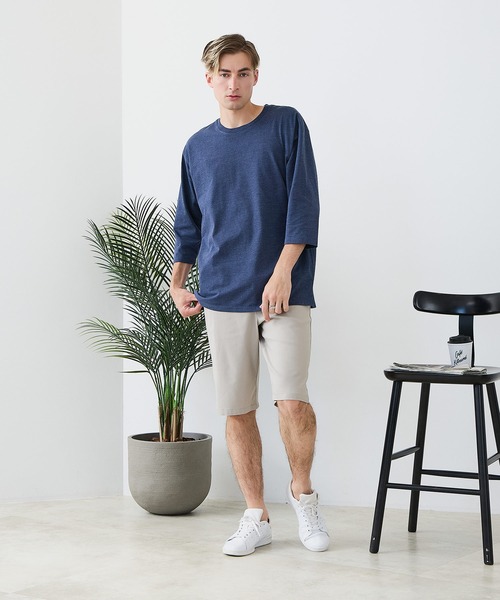 Blue Standard (ブルースタンダード)の「【BLUE STANDARD/ブルースタンダード】【遮熱&UVカット&接触冷感の高機能パンツ】スーパーストレッチショートパンツ ストレッチ 軽量 イージーケア 毛玉レス(その他パンツ・メンズ・チャコールグレー/ブラック/ベージュ/アイボリー・LARGE/MEDIUM/X-LARGE)」の7枚目の写真