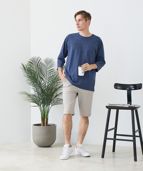 Blue Standard (ブルースタンダード)の「【BLUE STANDARD/ブルースタンダード】【遮熱&UVカット&接触冷感の高機能パンツ】スーパーストレッチショートパンツ ストレッチ 軽量 イージーケア 毛玉レス(その他パンツ・メンズ・チャコールグレー/ブラック/ベージュ/アイボリー・LARGE/MEDIUM/X-LARGE)」の8枚目の写真