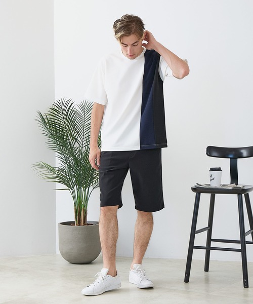 Blue Standard (ブルースタンダード)の「【BLUE STANDARD/ブルースタンダード】【遮熱&UVカット&接触冷感の高機能パンツ】スーパーストレッチショートパンツ ストレッチ 軽量 イージーケア 毛玉レス(その他パンツ・メンズ・チャコールグレー/ブラック/ベージュ/アイボリー・LARGE/MEDIUM/X-LARGE)」の18枚目の写真
