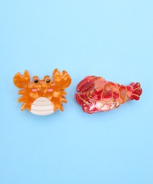 gargle（ガーグル）の「gargle ガーグル：カニとエビ　ヘアクリップ　バンス（バレッタ/ヘアクリップ）」