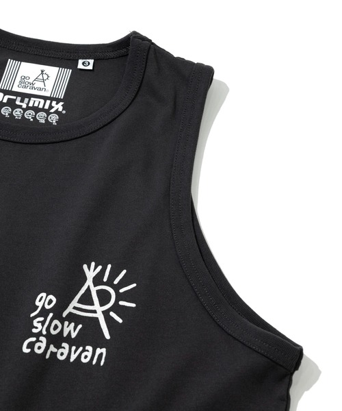 go slow caravan(ゴースローキャラバン)の「Drymix サイケ 切替 タンクトップ(タンクトップ・メンズ・アイボリー/ミント/ブラック系その他2/イエロー・LARGE/MEDIUM)」の6枚目の写真