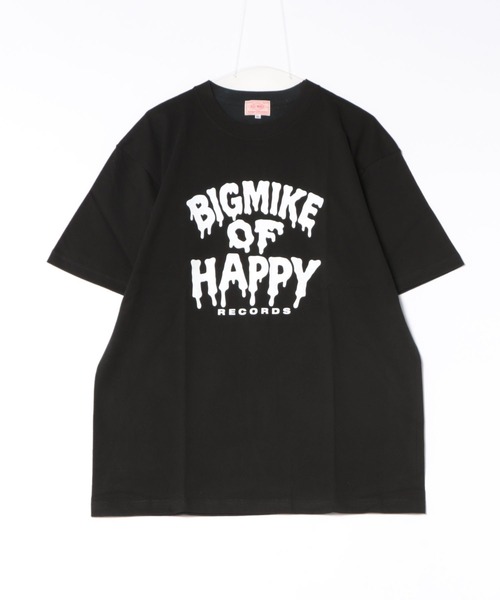 BIG MIKE（ビッグマイク）の「BIG MIKE ビッグマイク/ ピザ ロゴ HAPPY グラフィック プリントTシャツ 半袖 クルーネック // 102628400（Tシャツ/カットソー・メンズ・ブルー系その他/ブラック/ホワイト・MEDIUM/X-LARGE/LARGE）」の7枚目の写真