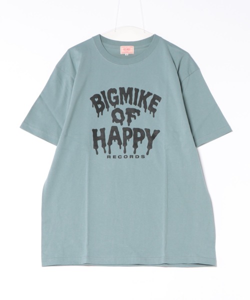 BIG MIKE（ビッグマイク）の「BIG MIKE ビッグマイク/ ピザ ロゴ HAPPY グラフィック プリントTシャツ 半袖 クルーネック // 102628400（Tシャツ/カットソー・メンズ・ブルー系その他/ブラック/ホワイト・MEDIUM/X-LARGE/LARGE）」の8枚目の写真