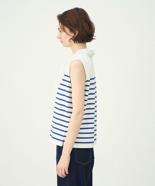 MACPHEE(マカフィー)の「パネルボーダー ノースリーブプルオーバー(Tシャツ/カットソー・レディース・ブルー系その他・S)」の8枚目の写真