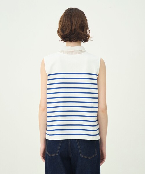 MACPHEE(マカフィー)の「パネルボーダー ノースリーブプルオーバー(Tシャツ/カットソー・レディース・ブルー系その他・S)」の7枚目の写真