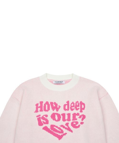 LUVISTRUE(ラヴイズトゥルー)の「MV LOVE KNIT(BABY PINK)(ニット/セーター・レディース・その他・FREE)」の12枚目の写真