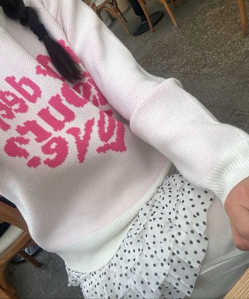 LUVISTRUE(ラヴイズトゥルー)の「MV LOVE KNIT(BABY PINK)(ニット/セーター・レディース・その他・FREE)」の10枚目の写真