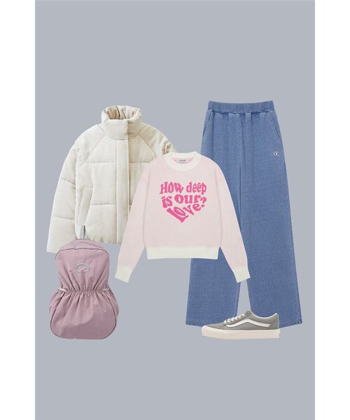 LUVISTRUE(ラヴイズトゥルー)の「MV LOVE KNIT(BABY PINK)(ニット/セーター・レディース・その他・FREE)」の5枚目の写真