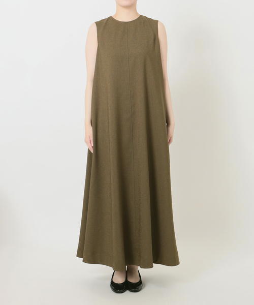 IENA(イエナ)の「《手洗い可》EN ノースリーブワンピース(ワンピース・レディース・アイボリー/カーキ・36/38)」の14枚目の写真