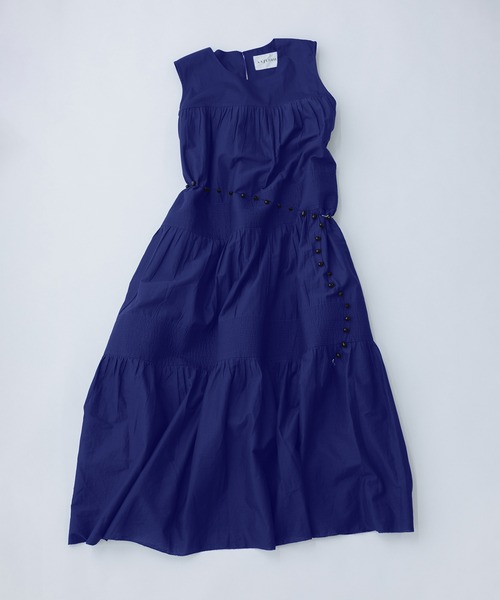 ADAM ET ROPE'(アダムエロペ)の「【AAYUSHI for ADAM ET ROPE'】別注Cotton voile long dress(ワンピース・レディース・ブルー/ブラック/ピンク・FREE)」の7枚目の写真