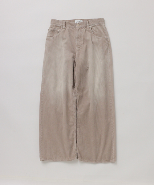 UNFOLLOW(アンフォロー)の「【FOLL / フォル】faded corduroy wardrobe jeans(デニムパンツ・メンズ・ベージュ/グレー・1/2/3)」の2枚目の写真