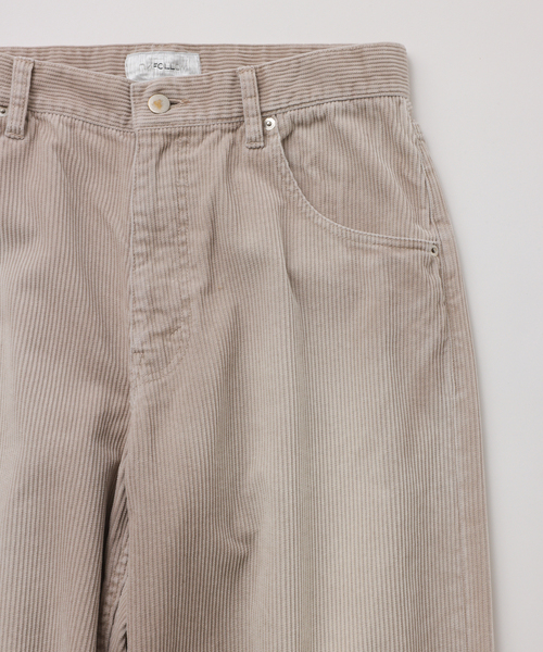 UNFOLLOW(アンフォロー)の「【FOLL / フォル】faded corduroy wardrobe jeans(デニムパンツ・メンズ・ベージュ/グレー・1/2/3)」の6枚目の写真