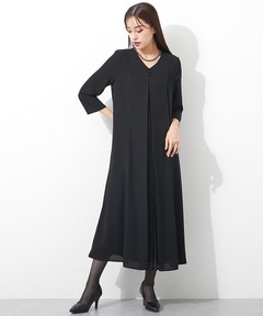 アメリヴィンテージTRICOT TIE SET DRESS チョーカー付き 黒 TRICOT TIE SET DRESS（ワンピース）｜Ameri（アメリ）のファッション
