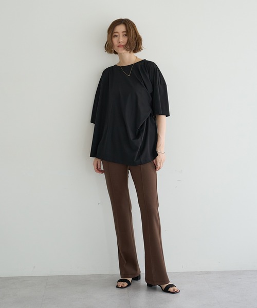 Editt by YECCA VECCA(エディットバイイェッカヴェッカ)の「マルチwayプルオーバー(Tシャツ/カットソー・レディース・ブラック/ブラウン/グレー・FREE)」の8枚目の写真