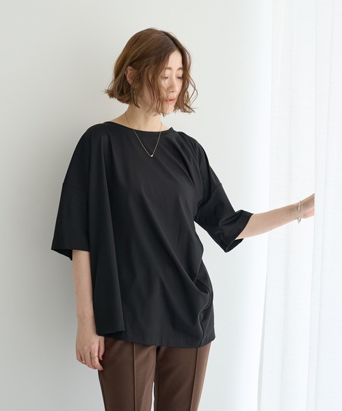 Editt by YECCA VECCA(エディットバイイェッカヴェッカ)の「マルチwayプルオーバー(Tシャツ/カットソー・レディース・ブラック/ブラウン/グレー・FREE)」の5枚目の写真