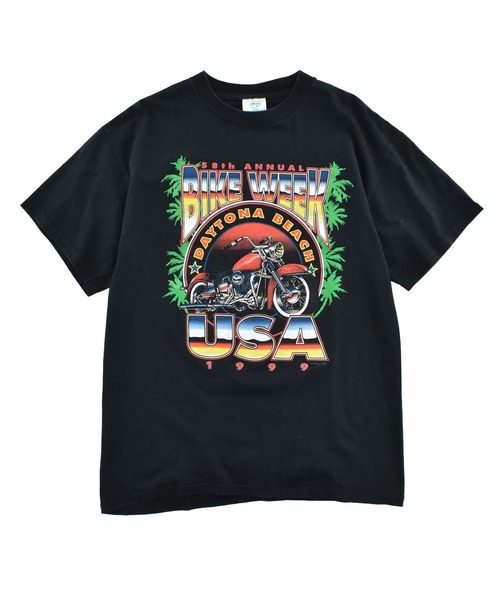 LABORATORY R(ラボラトリーアール)の「【USED】90’s “Bike Week 1999” バイク Tシャツ(Tシャツ/カットソー・メンズ・ブラック・LARGE)」の1枚目の写真