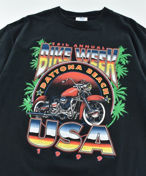 LABORATORY R(ラボラトリーアール)の「【USED】90’s “Bike Week 1999” バイク Tシャツ(Tシャツ/カットソー・メンズ・ブラック・LARGE)」の2枚目の写真