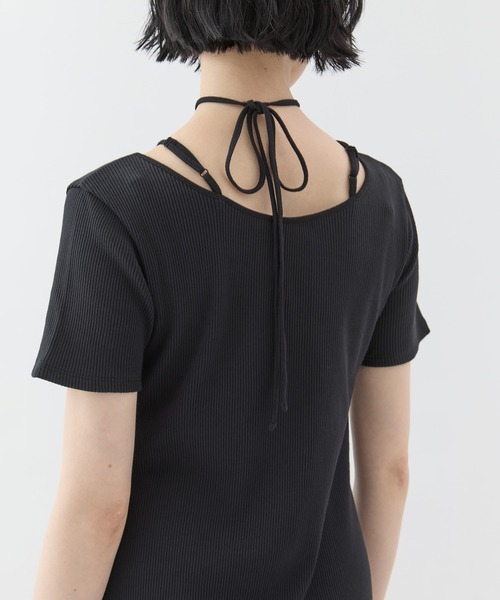 MURRAL(ミューラル)の「【MURRAL/ミューラル】Ivy halfsleeve dress/アイビーハーフスリーブドレス(ドレス・レディース・ブラック・1)」の5枚目の写真