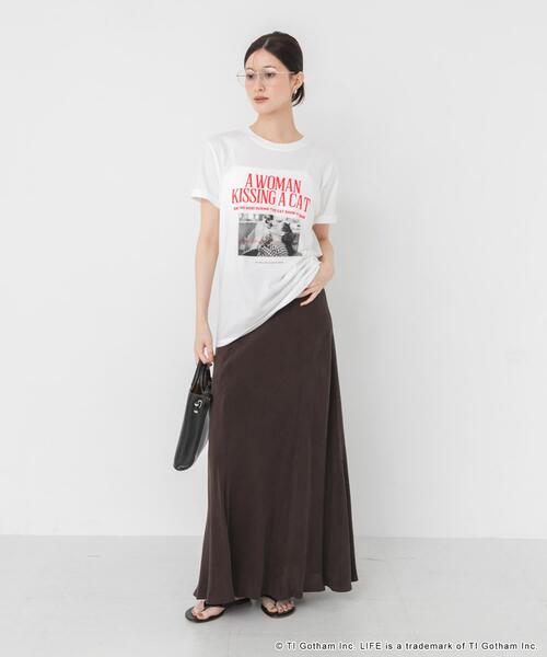 GOOD ROCK SPEED(グッドロックスピード)の「『別注』GOOD ROCK SPEED×URBAN RESEARCH CAT T-SHIRTS(Tシャツ/カットソー・レディース・ホワイト/ピンク・FREE)」の8枚目の写真