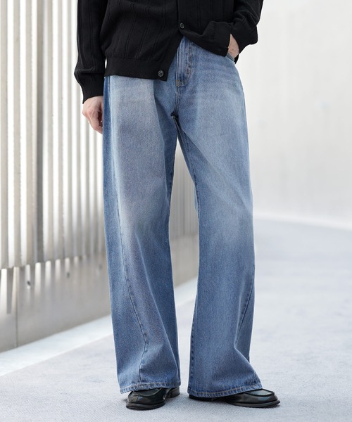 ASTRONOMY(アストロノミー)の「3D CURVED TWIST DENIM PANTS / 3Dカーブツイストデニムパンツ(デニムパンツ・メンズ・ネイビー系/ダークネイビー/ブルー系その他/ブルー系/ブラウン/ブラック系・M/S/L/XL)」の14枚目の写真