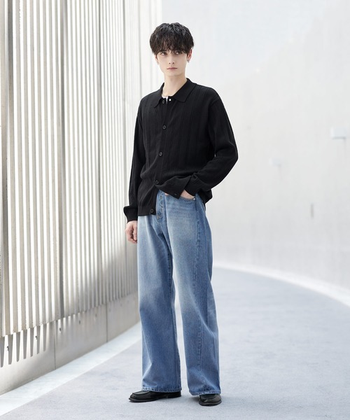 ASTRONOMY(アストロノミー)の「3D CURVED TWIST DENIM PANTS / 3Dカーブツイストデニムパンツ(デニムパンツ・メンズ・ネイビー系/ダークネイビー/ブルー系その他/ブルー系/ブラウン/ブラック系・M/S/L/XL)」の19枚目の写真