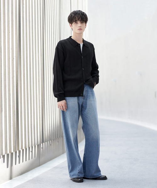 ASTRONOMY(アストロノミー)の「3D CURVED TWIST DENIM PANTS / 3Dカーブツイストデニムパンツ(デニムパンツ・メンズ・ネイビー系/ダークネイビー/ブルー系その他/ブルー系/ブラウン/ブラック系・M/S/L/XL)」の20枚目の写真