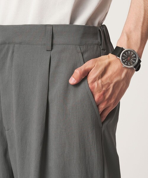 green label relaxing(グリーンレーベルリラクシング)の「SHIELDRY ワイド 1P パンツ W4 -伸縮性・UVカット・遮熱-(その他パンツ・メンズ・グレー系/ダークグレー/モカ・L/M/S/XL)」の5枚目の写真