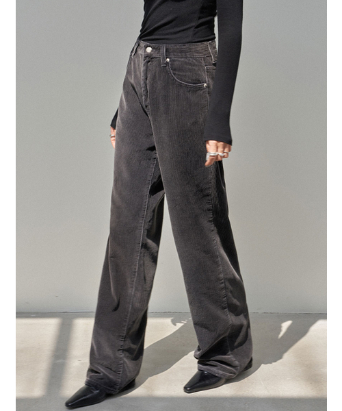 MEMUA(メムア)の「オールエックスレイコーデュロイデニム(デニムパンツ・レディース・ブラック/ブルー・SMALL/MEDIUM/LARGE)」の4枚目の写真