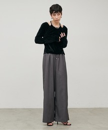 LARUTA | 【LARUTA】［WEB限定］マイクロサキソニーリラックスパンツ(その他パンツ)