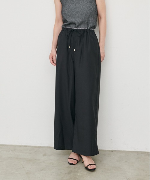 LARUTA（ラルータ）の「【LARUTA】［WEB限定］マイクロサキソニーリラックスパンツ（その他パンツ・レディース・ブラック/グレー・MEDIUM）」の7枚目の写真
