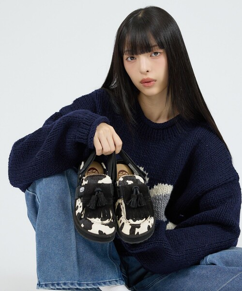 SHAKA(シャカ)の「【SHAKA/シャカ】ミュール タッセル カウ/MULE TASSEL COW/シューズ(モカシン/デッキシューズ・レディース・ブラック系その他/ブラウン系その他・25/24/23)」の16枚目の写真