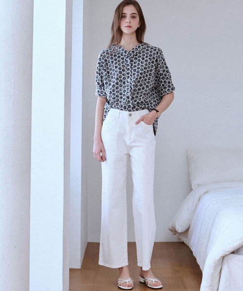 LUSIDA（ルシダ）の「ダイングウォッシングヒドゥンバンディングパンツ_4カラー（その他パンツ・レディース・スカイブルー/ホワイト/ベージュ・1(S)/2(M)/3(L)）」の7枚目の写真
