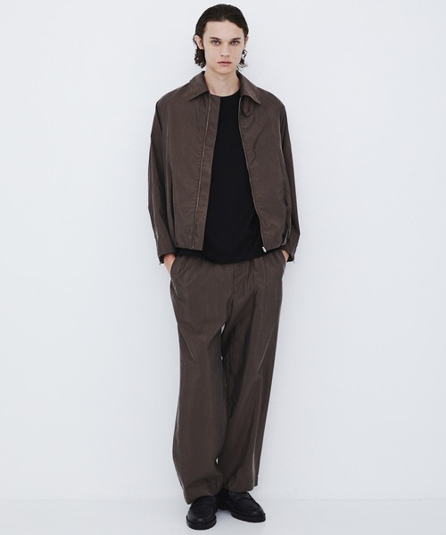 UNITED TOKYO（ユナイテッドトウキョウ）の「【数量限定】SILK NYLON EASY PANTS　｜シルク85％/肌離れ/ムレ防止/日本製産（その他パンツ・メンズ・ライトブルーグレー/ブラック/ブラウン・1/2）」の8枚目の写真