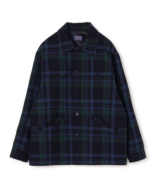 TOMORROWLAND (トゥモローランド)の「【別注】PENDLETON ウールチェック CPO シャツブルゾン(ブルゾン・メンズ・ブルー系その他/オレンジ系その他・XS/S/M)」の1枚目の写真