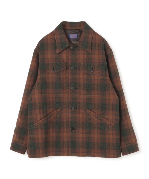 TOMORROWLAND (トゥモローランド)の「【別注】PENDLETON ウールチェック CPO シャツブルゾン(ブルゾン・メンズ・ブルー系その他/オレンジ系その他・XS/S/M)」の2枚目の写真