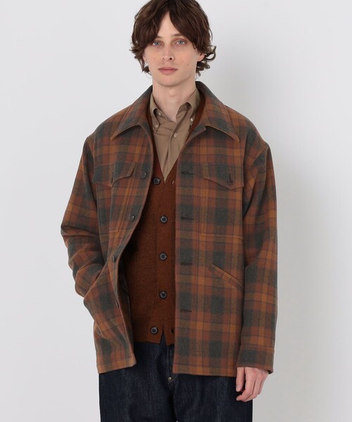 TOMORROWLAND (トゥモローランド)の「【別注】PENDLETON ウールチェック CPO シャツブルゾン(ブルゾン・メンズ・ブルー系その他/オレンジ系その他・XS/S/M)」の17枚目の写真